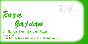roza gajdan business card
